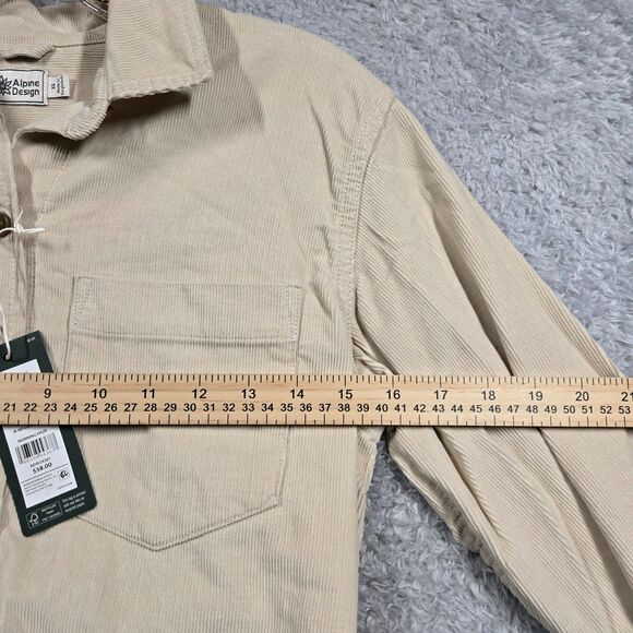 Alpine Design Cord Shirt Womens XS Button Up Morning Haze 00147 - Picture 5 of 6